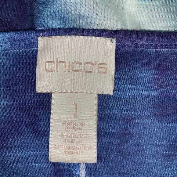 Chico’s tye dye top size 1 ( sm ) - Picture 2 of 8